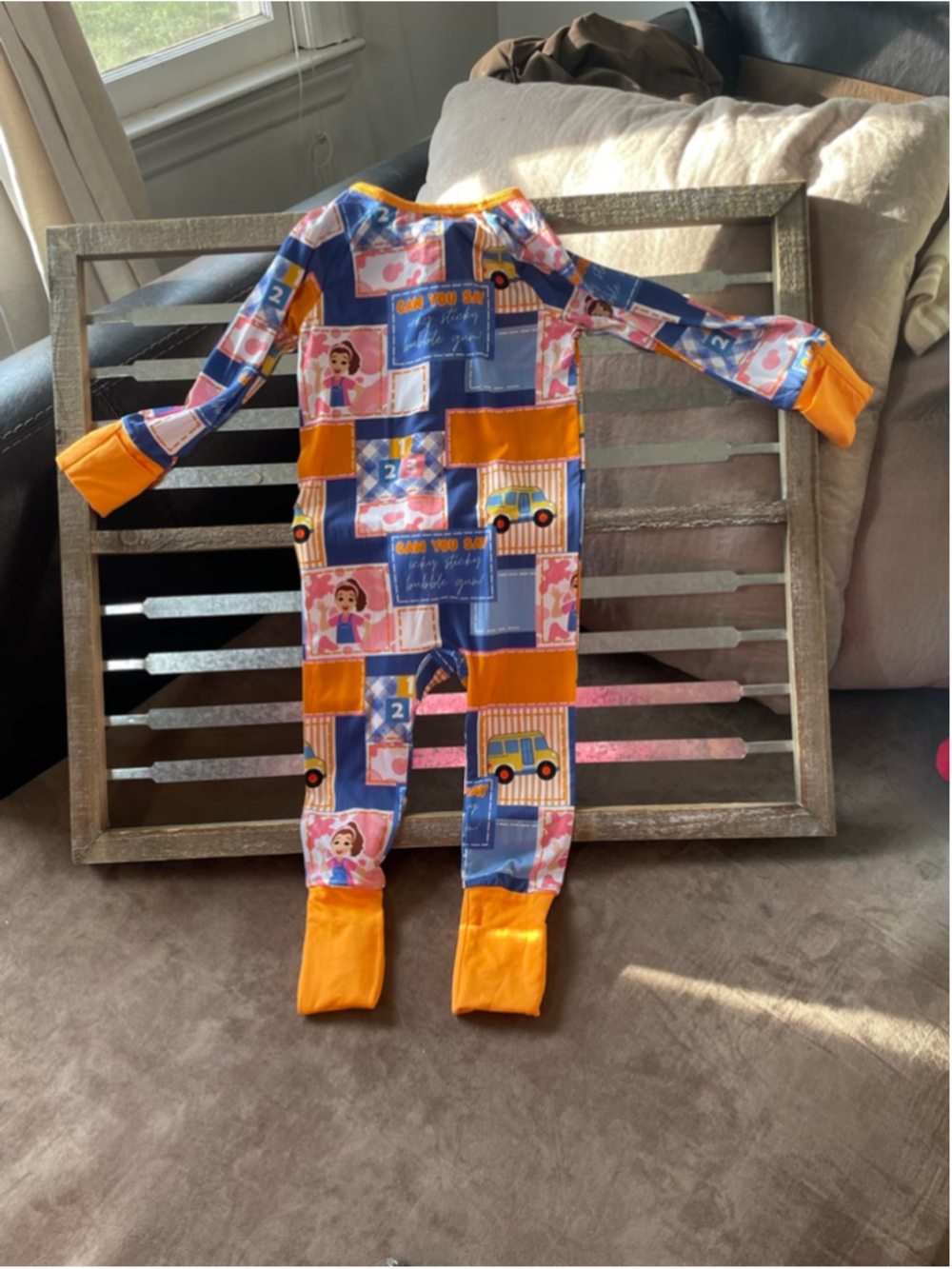 Weiwei Ms. Rachael patterned Zippy 24 Months Bamboo pajamas - Picture 10 of 11
